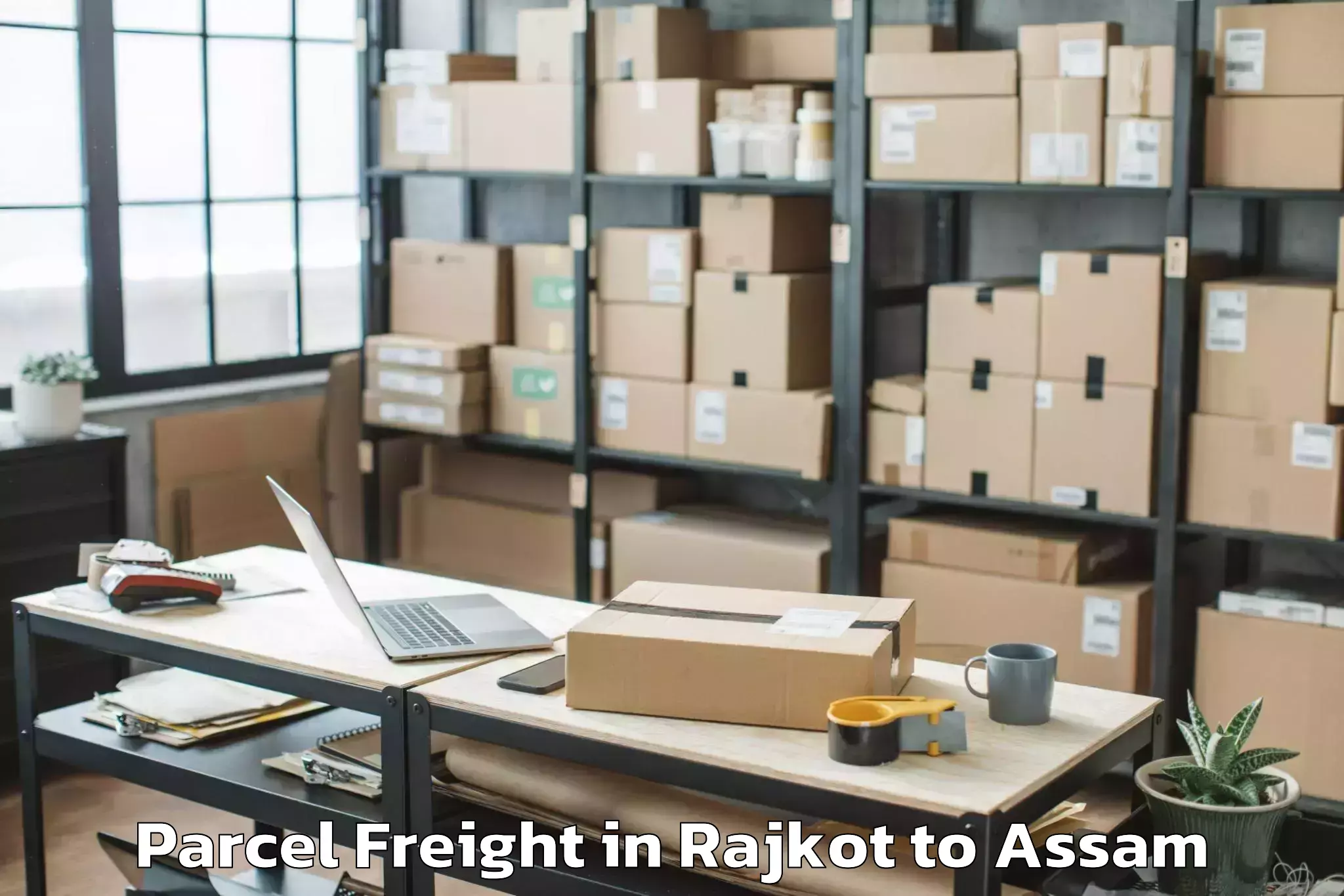 Book Your Rajkot to Bamunimaidan Parcel Freight Today